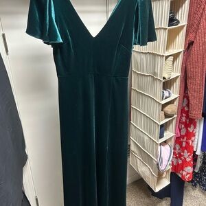 Birdy Grey Emerald Velvet Maxi Dress